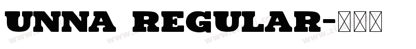Unna Regular字体转换